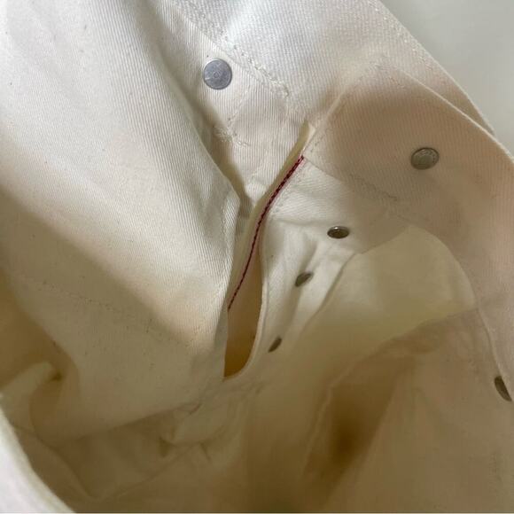 THOM SWEENEY Selvedge Five Pocket slim-leg jeans in White 30x27 - Picture 7 of 11